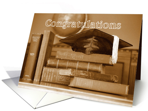 Money Enclosed Graduation Congratulations Classic Books card (626521)