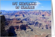 Happy Birthday Husband Grand Canyon card