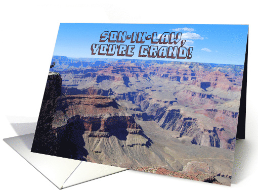 Happy Birthday Son-in-Law Grand Canyon card (634993)