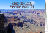 Happy Birthday Son-in-Law Grand Canyon card
