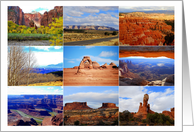 Nine Utah Landscape and National Park Icons card