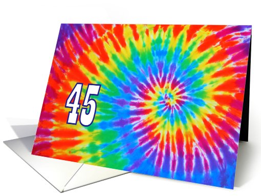 45 Tie-Dye Groovy Happy Birthday card (704651)