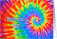 Tie-Dye Groovy Dad Happy Father’s Day card