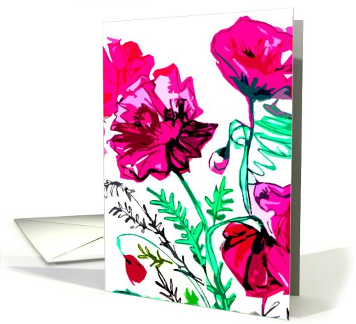 Spring Flowers card (402261)