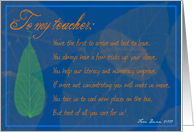 teacher- appreciation poem card