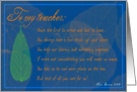 teacher- appreciation poem card