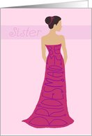 Sister - be my bridesmaid card