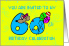 60th Birthday Invitation card