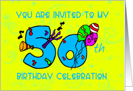 50th Birthday Invitation card