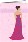 Best Friend- Birthday Pink Gown card