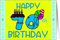 70th Birthday card