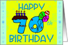 70th Birthday card