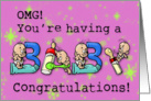 Pregnancy Congratulations card