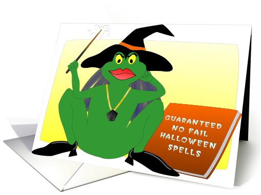 Witchy Toad card (402916)