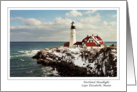 Portland Headlight - Cape Elizabeth, Maine card