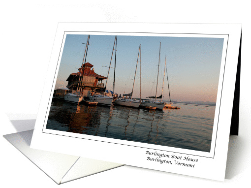 Burlington Boat House card (883259)
