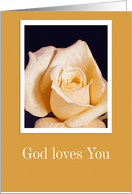 God Loves You, Encouragement card