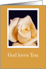 God Loves You, Encouragement card