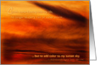 Sunset Clouds of inspiration and encouragement card