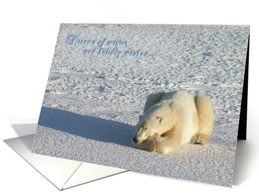 Polar holiday dreams card (531221)