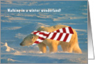 Polar wonderland walk card