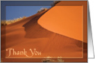 Red Sand falls as Silk - Thank You card