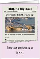 Mother’s Day News for Overworked Mom card