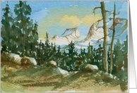 Snowy Peaks card