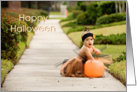 Happy Halloween (Tutu & Pumpkin) card