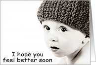 I hope you feel better soon (Thayer card) card