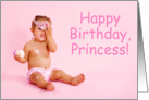 Happy Birthday, Princess! (fallen tiara) card