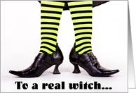 To a real witch.....