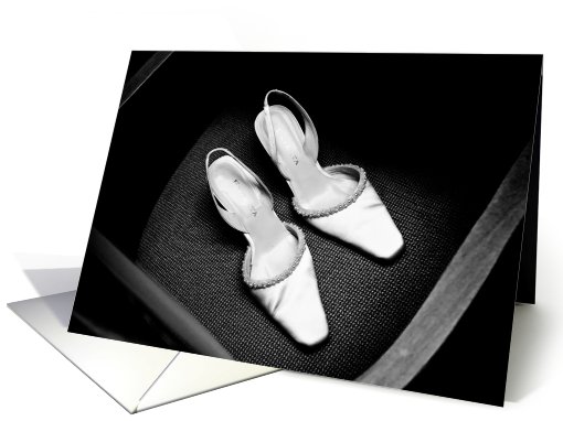 Will you perform my wedding? (B&W shoes) card (413751)