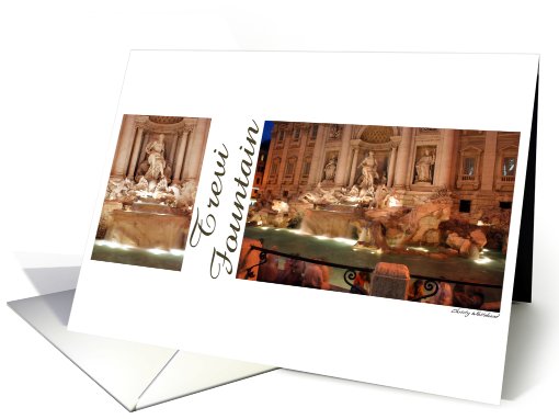 Trevi Fountain 2 pics card (414432)