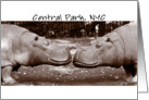 Central Park Hippos (Sepia) card