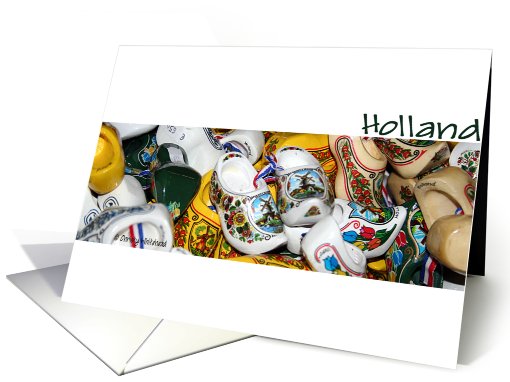 Wooden shoes in Holland card (414464)
