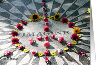 Imagine, John Lennon Memorial card