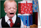 Have you been naughty or nice? (Screaming child in front of presents) card