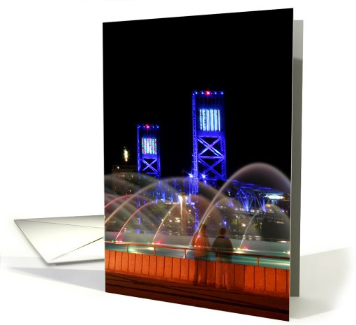 Friendship Fountain (vert time exposure) card (414821)