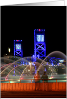 Friendship Fountain (vert time exposure) card