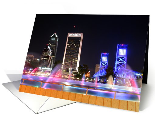 Friendship Fountain (Horiz. time exposure) card (414826)