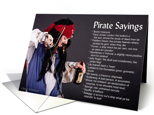 Pirate Sayings card (415722)