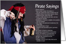 Pirate Sayings card