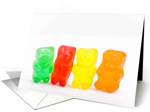 Rainbow of gummies card (416669)