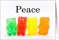 Peace-Rainbow of gummies card