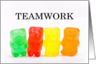 Teamwork-Rainbow of gummies card