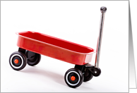 Congrats for staying on the wagon-red wagon card