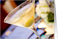 Martini with olive: Party Invitation card