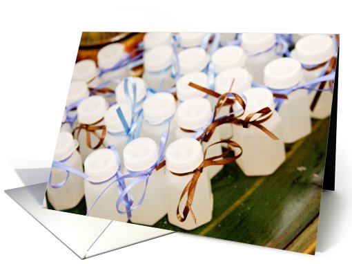 Bubbles tied with ribbon card (417652)