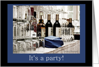 It’s a party! Invitation (Alcohol at event) card